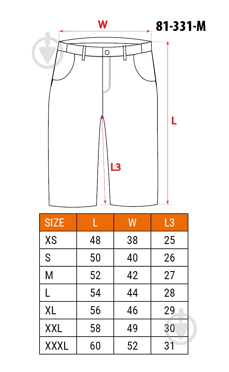 Шорты NEO tools р. M 81-331 светло-серый - фото 15