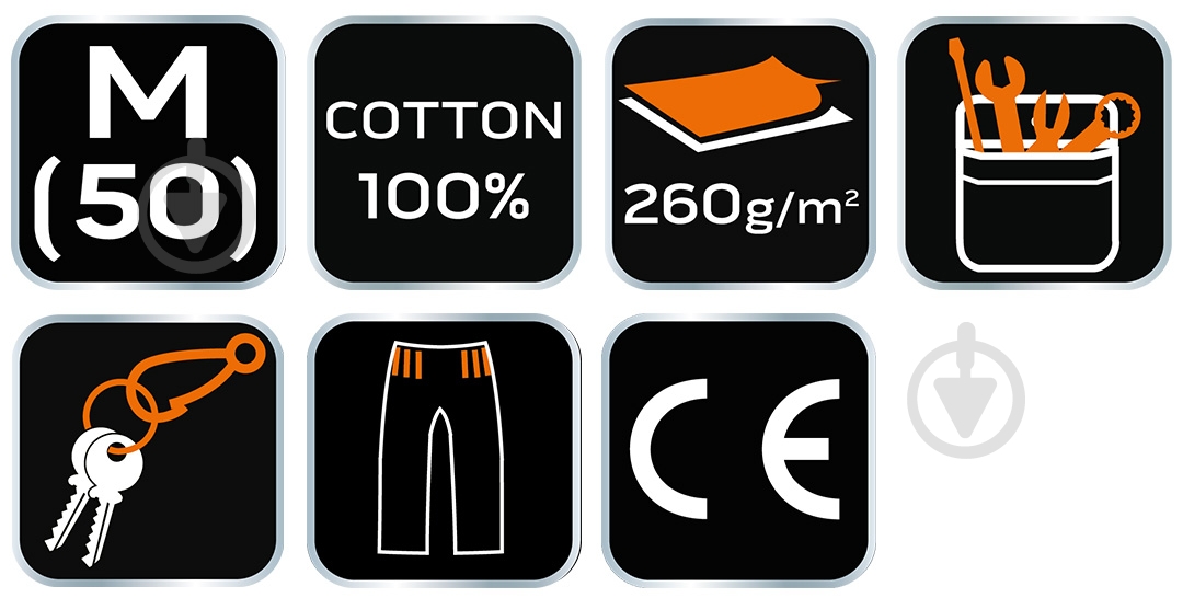 Шорты NEO tools р. M 81-331 светло-серый - фото 42