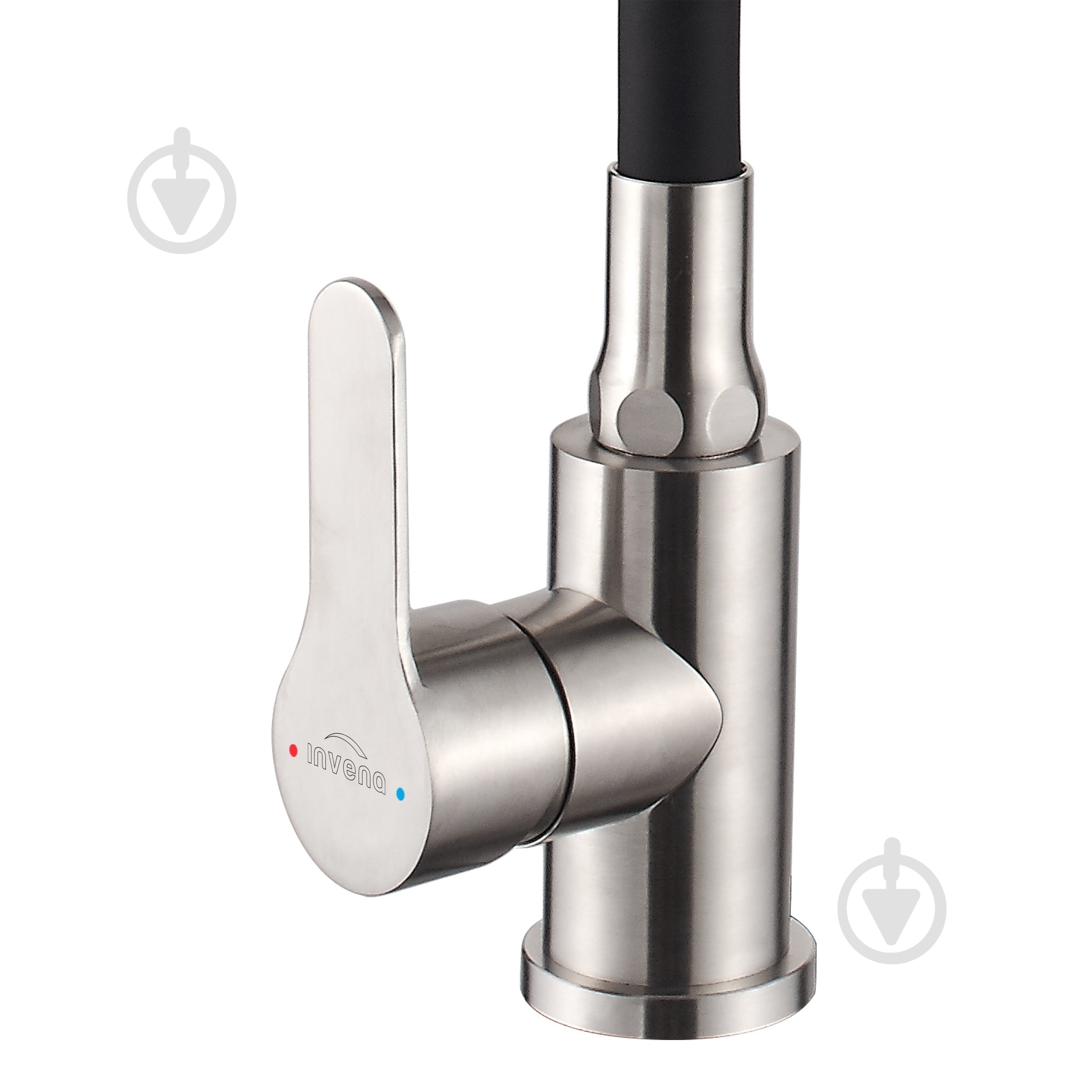 Змішувач для кухні Invena Ksanti inox/чорний BZ-37-i43 - фото 3