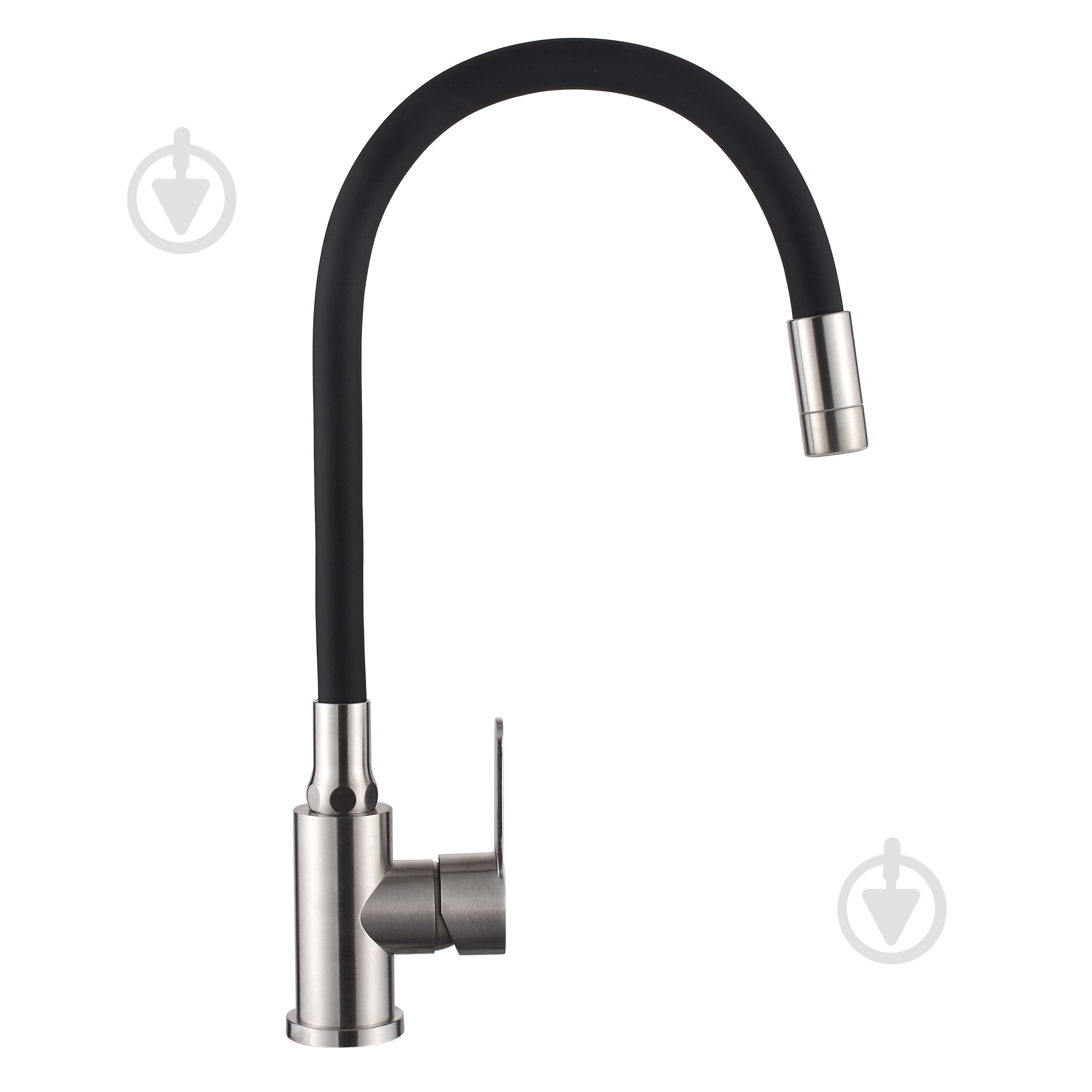 Змішувач для кухні Invena Ksanti inox/чорний BZ-37-i43 - фото 2