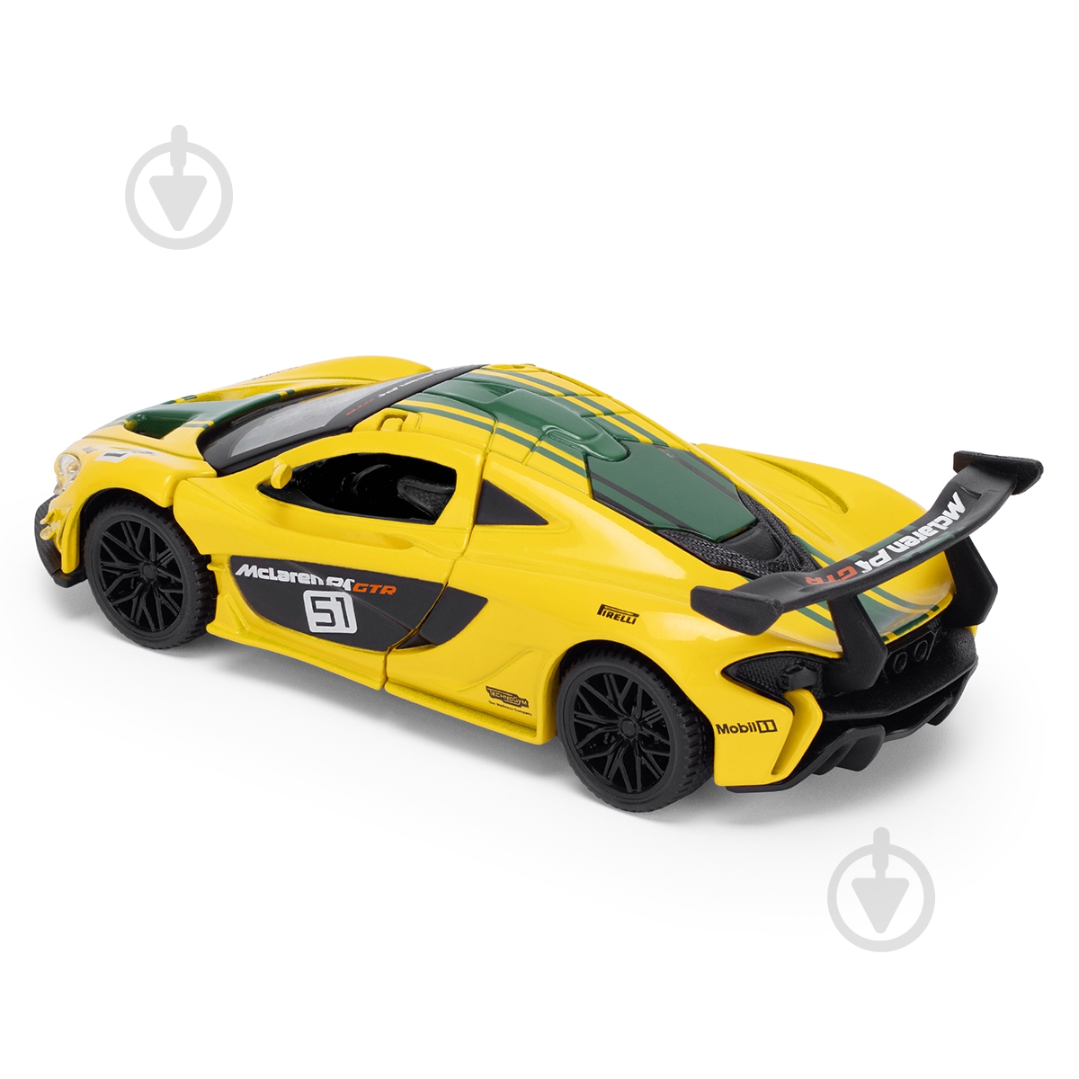 Автомодель TechnoDrive 1:24 McLaren P1 yellow 250943MLP1YW - фото 3