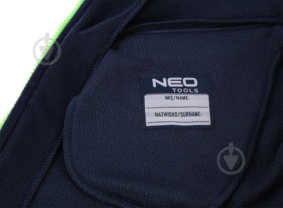Куртка флисовая NEO tools Premium р. S 81-506 темно-синий - фото 10