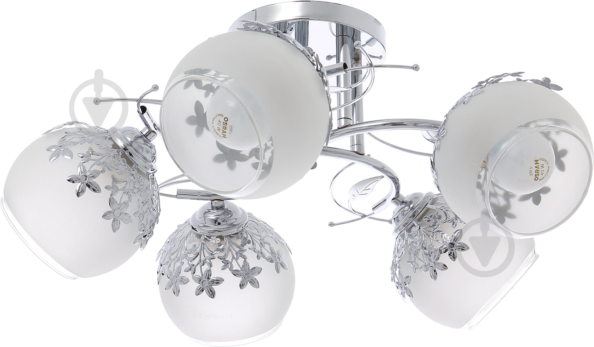 Люстра потолочная Accento lighting Cobalto 5xE27 хром ALG-78828/5 - фото 1 Люстра потолочная Accento lighting Cobalto 5xE27 хром ALG-78828/5 - фото 1