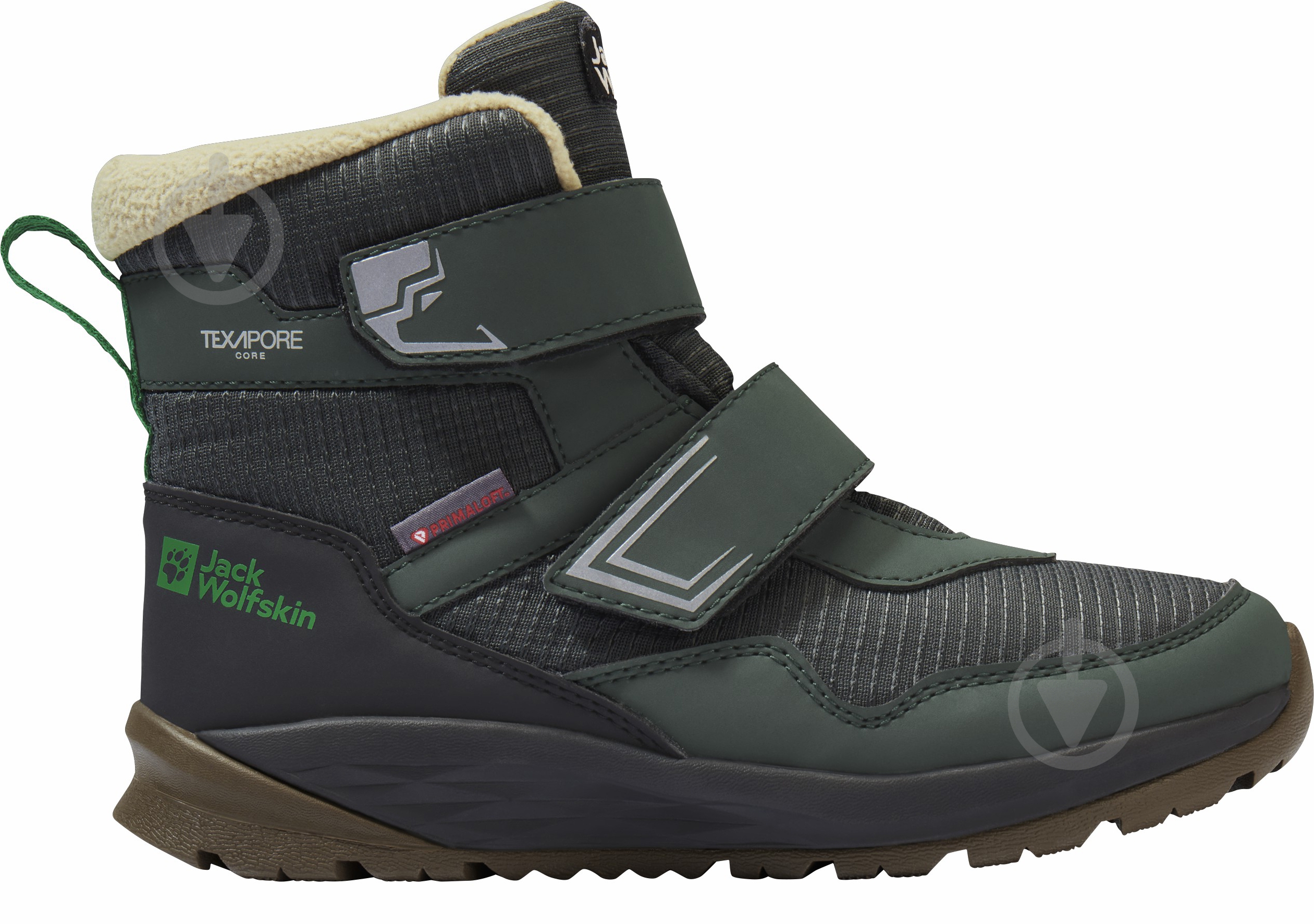 Ботинки Jack Wolfskin POLAR BEAR-B TEXAPORE MID VC K A62144_E0206 р.33 зеленый - фото 2 Ботинки Jack Wolfskin POLAR BEAR-B TEXAPORE MID VC K A62144_E0206 р.33 зеленый - фото 2