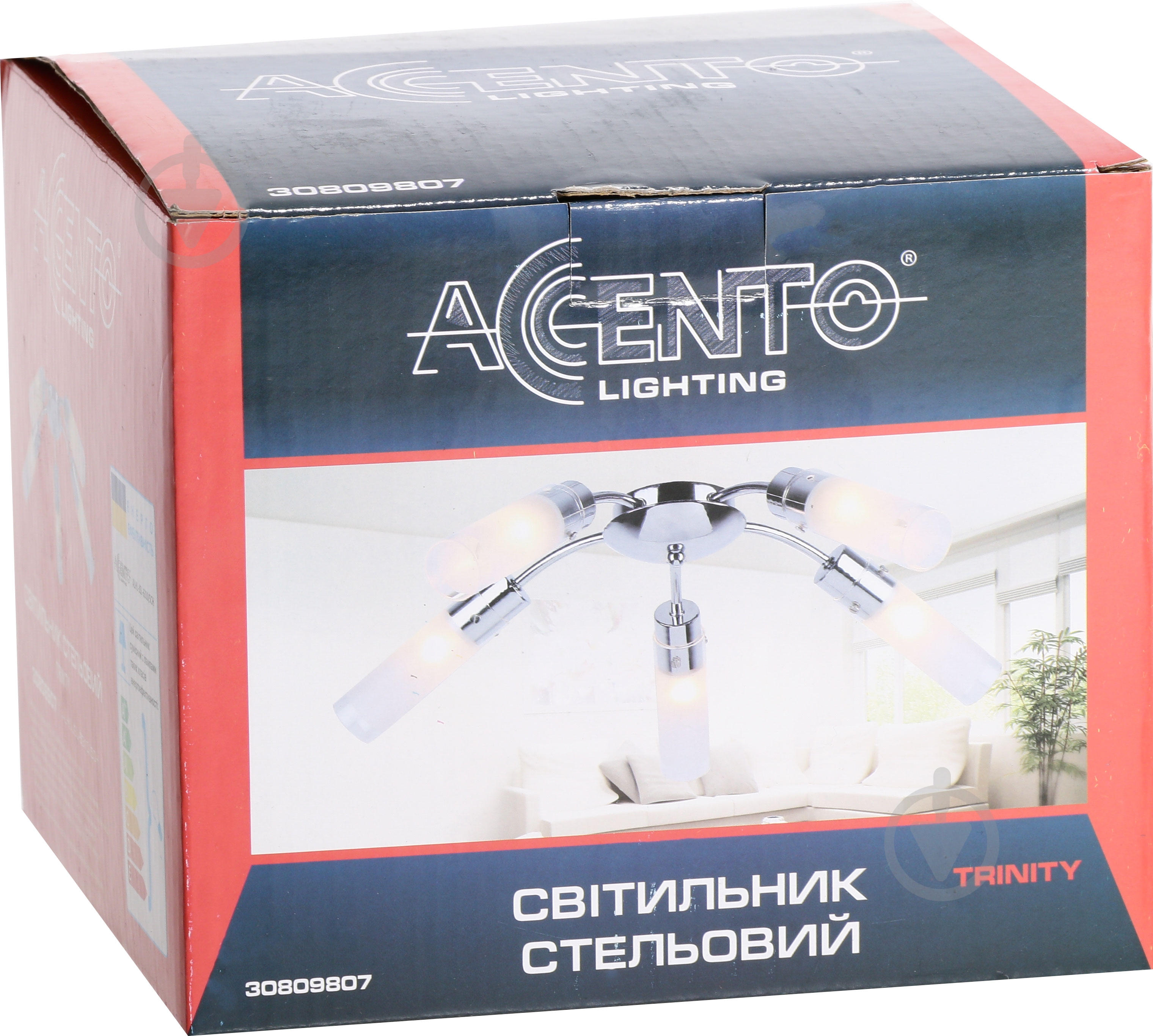 Люстра стельова Accento lighting Trinity 5xE14 хром ALHL-6310/5-CH - фото 3
