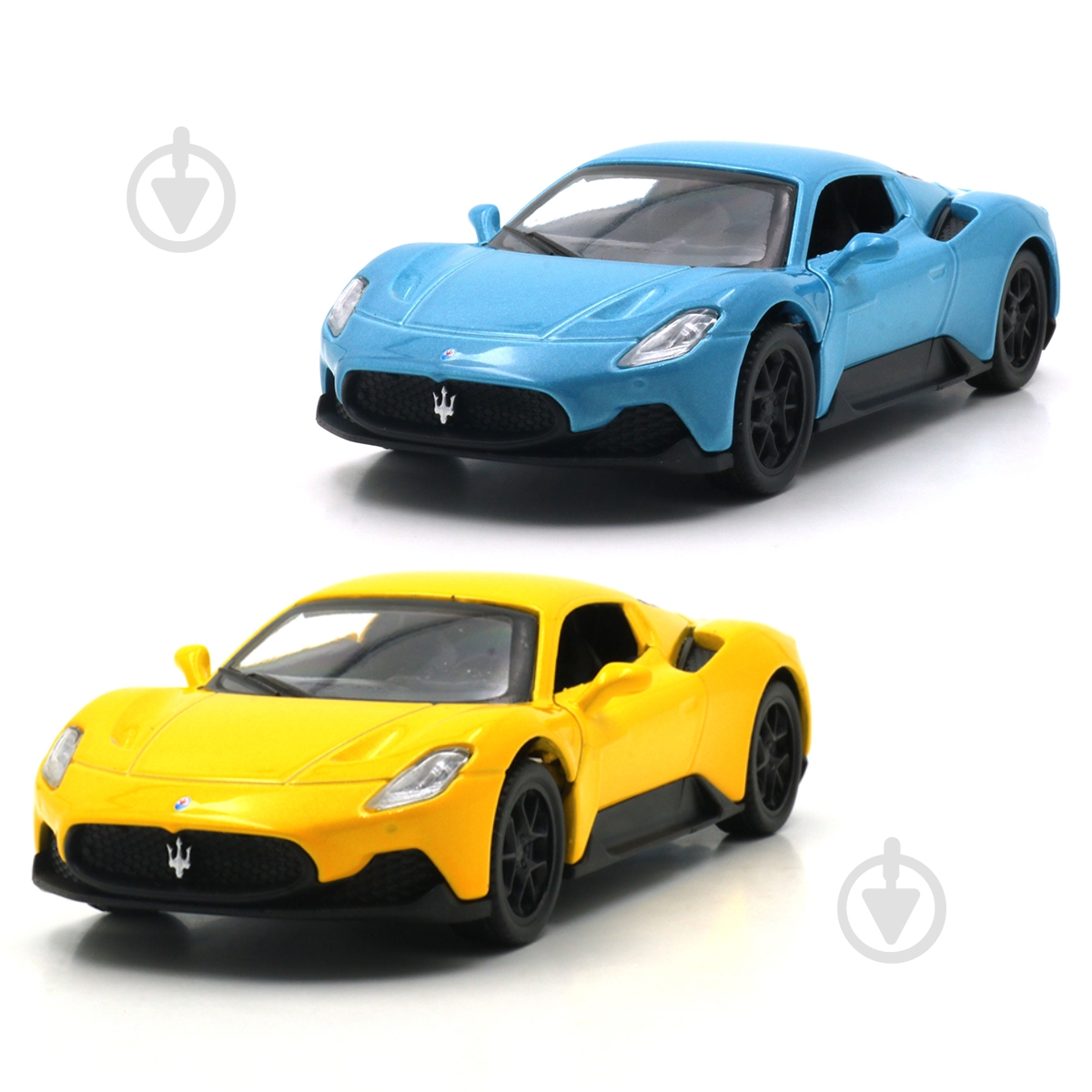Автомодель TechnoDrive 1:41 Maserati MC20 yellow/blue 250950 - фото 1