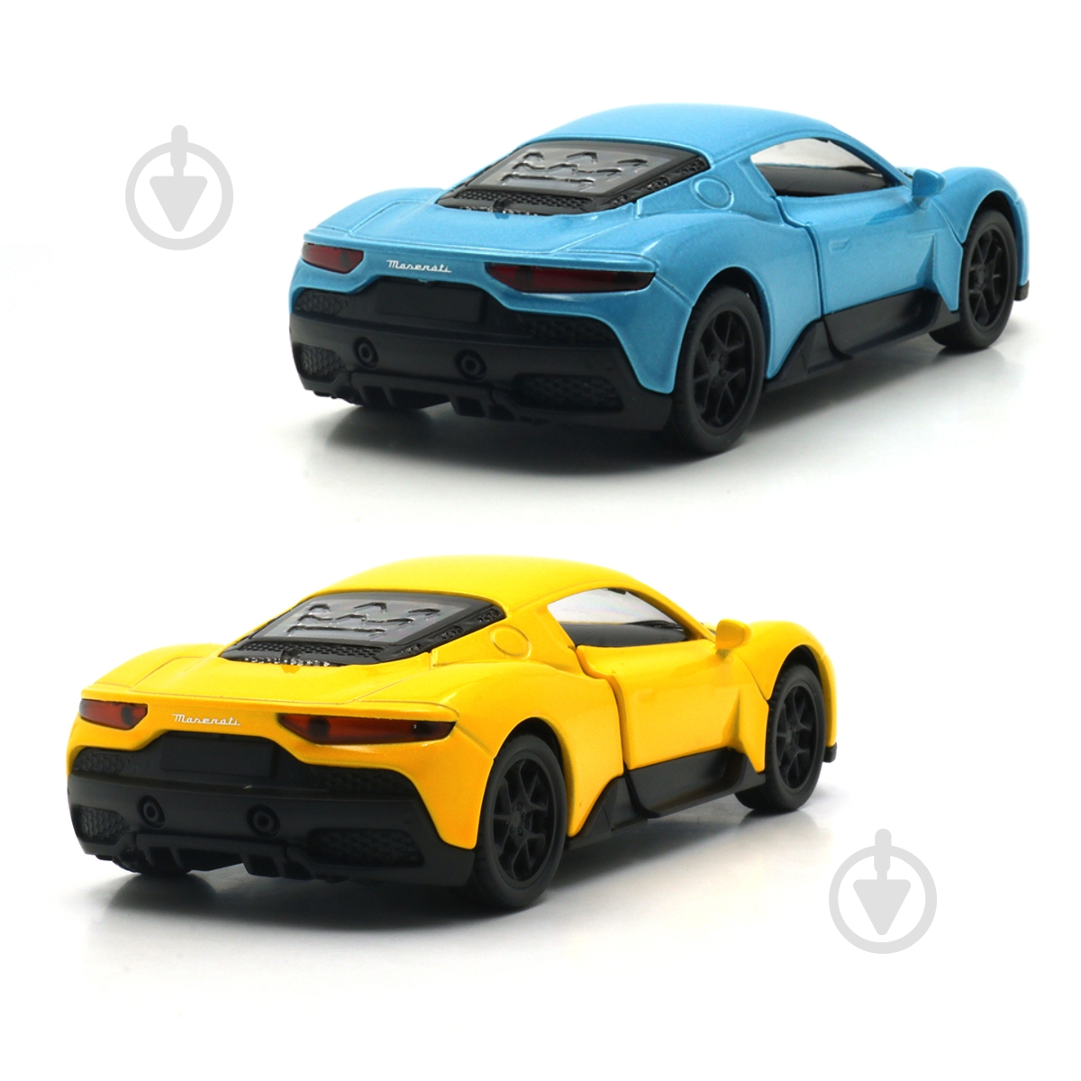Автомодель TechnoDrive 1:41 Maserati MC20 yellow/blue 250950 - фото 3