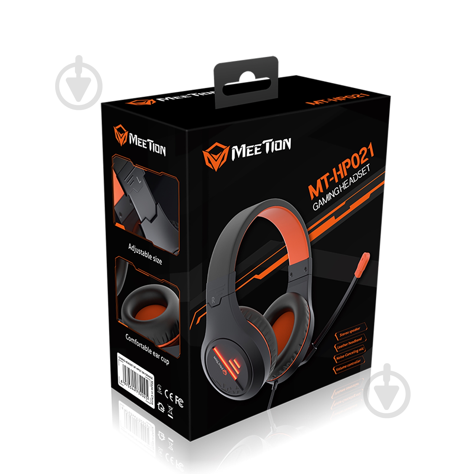 Навушники Meetion black/orange (MT-HP021-A) - фото 6 Навушники Meetion black/orange (MT-HP021-A) - фото 6