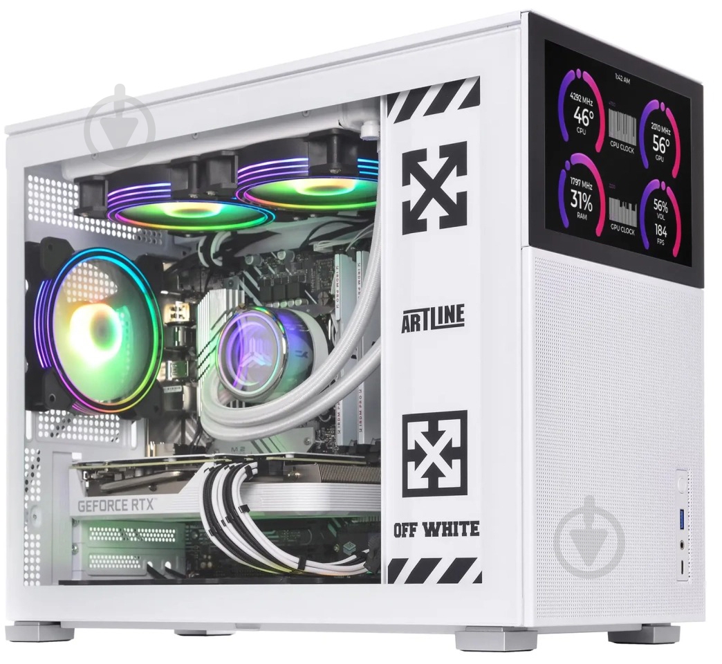 Компьютер Artline Gaming D31WHITE (D31Whitev03) white - фото 7 Компьютер Artline Gaming D31WHITE (D31Whitev03) white - фото 7