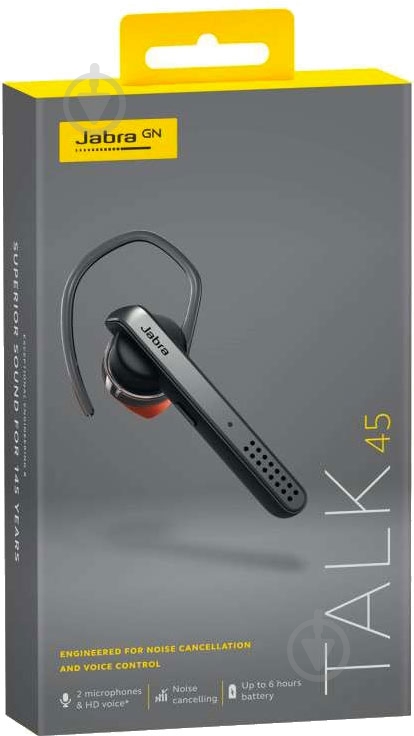 Bluetooth-гарнитура Jabra Talk 45 silver (5707055046261) - фото 4 Bluetooth-гарнитура Jabra Talk 45 silver (5707055046261) - фото 4