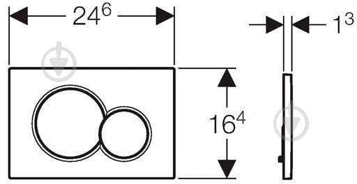 Панель смыва Geberit Sigma01 (115.770.46.5) - фото 2 Панель смыва Geberit Sigma01 (115.770.46.5) - фото 2
