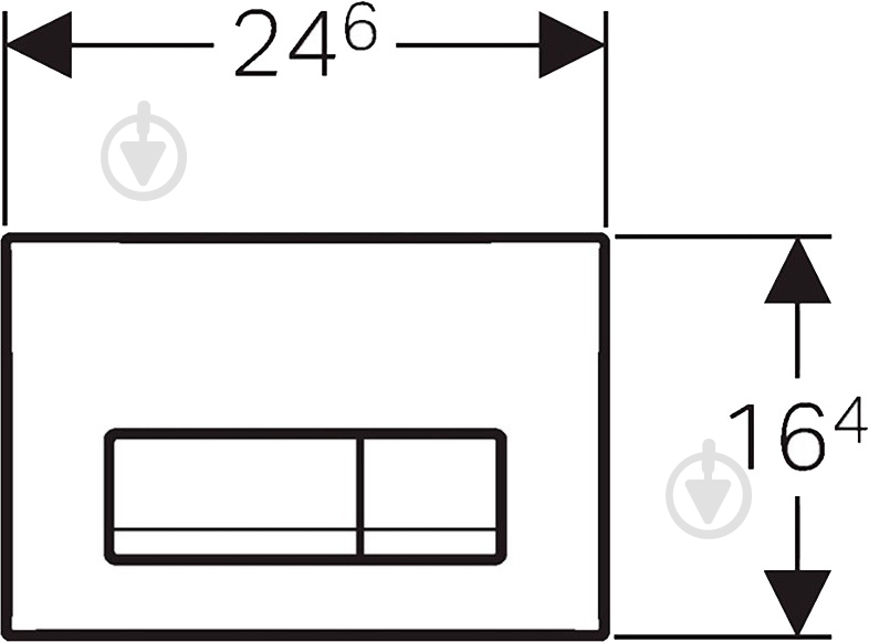 Панель смыва Geberit Delta 51 (115.105.46.1) матовая хром. - фото 2 Панель смыва Geberit Delta 51 (115.105.46.1) матовая хром. - фото 2