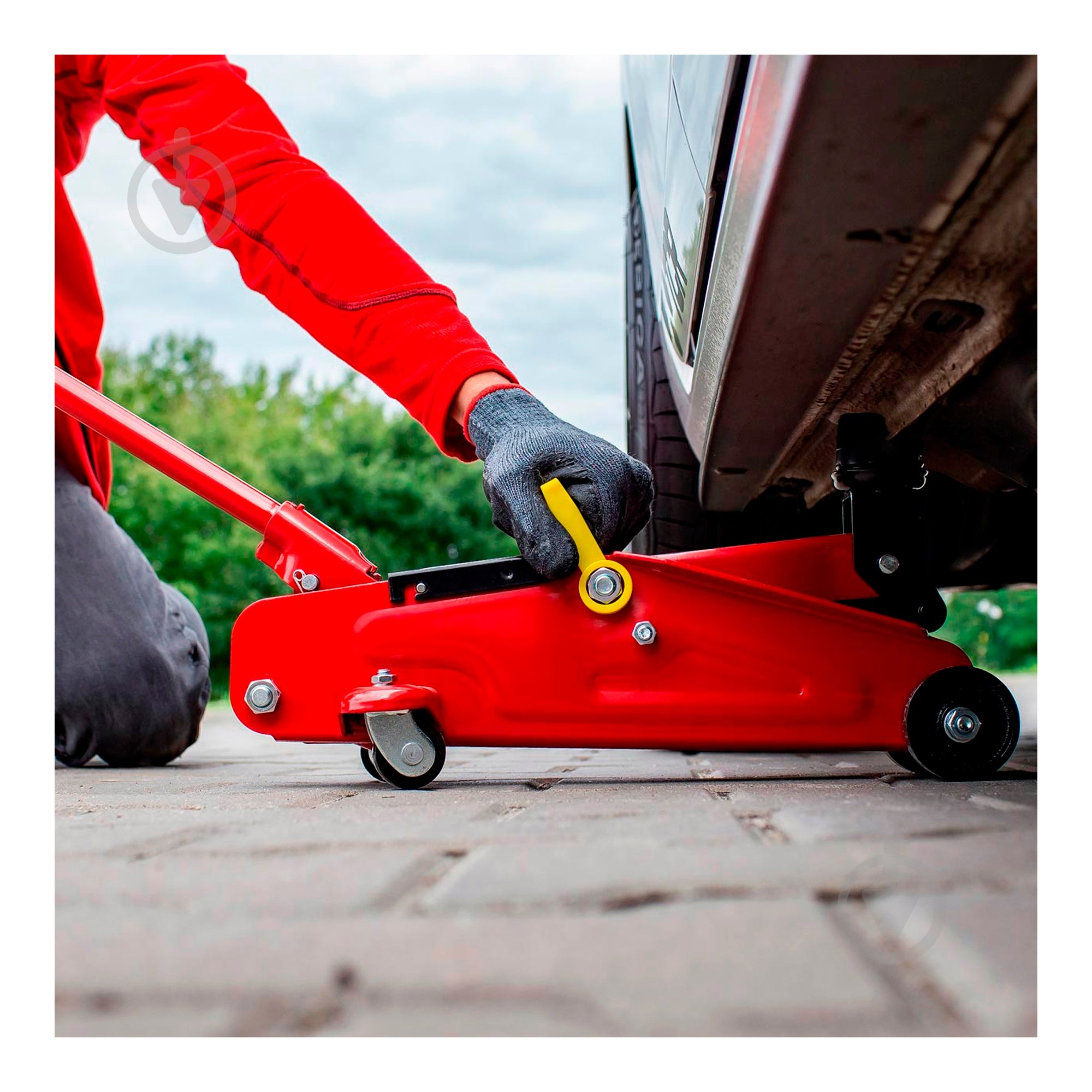 Домкрат гидравлический подкатной AMiO (01035) 2 т - фото 9