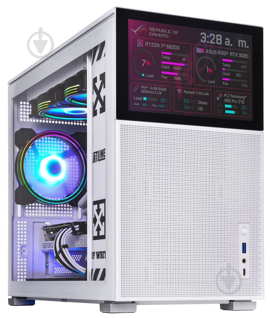 Компьютер Artline Gaming D31WHITE (D31Whitev08) white - фото 4