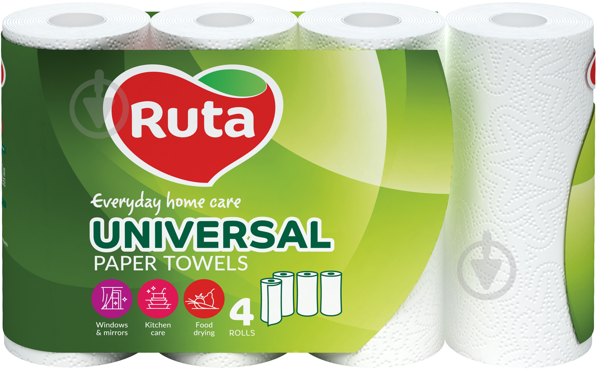 Бумажные полотенца Ruta Universal двухслойная 4 шт. - фото 1 Бумажные полотенца Ruta Universal двухслойная 4 шт. - фото 1