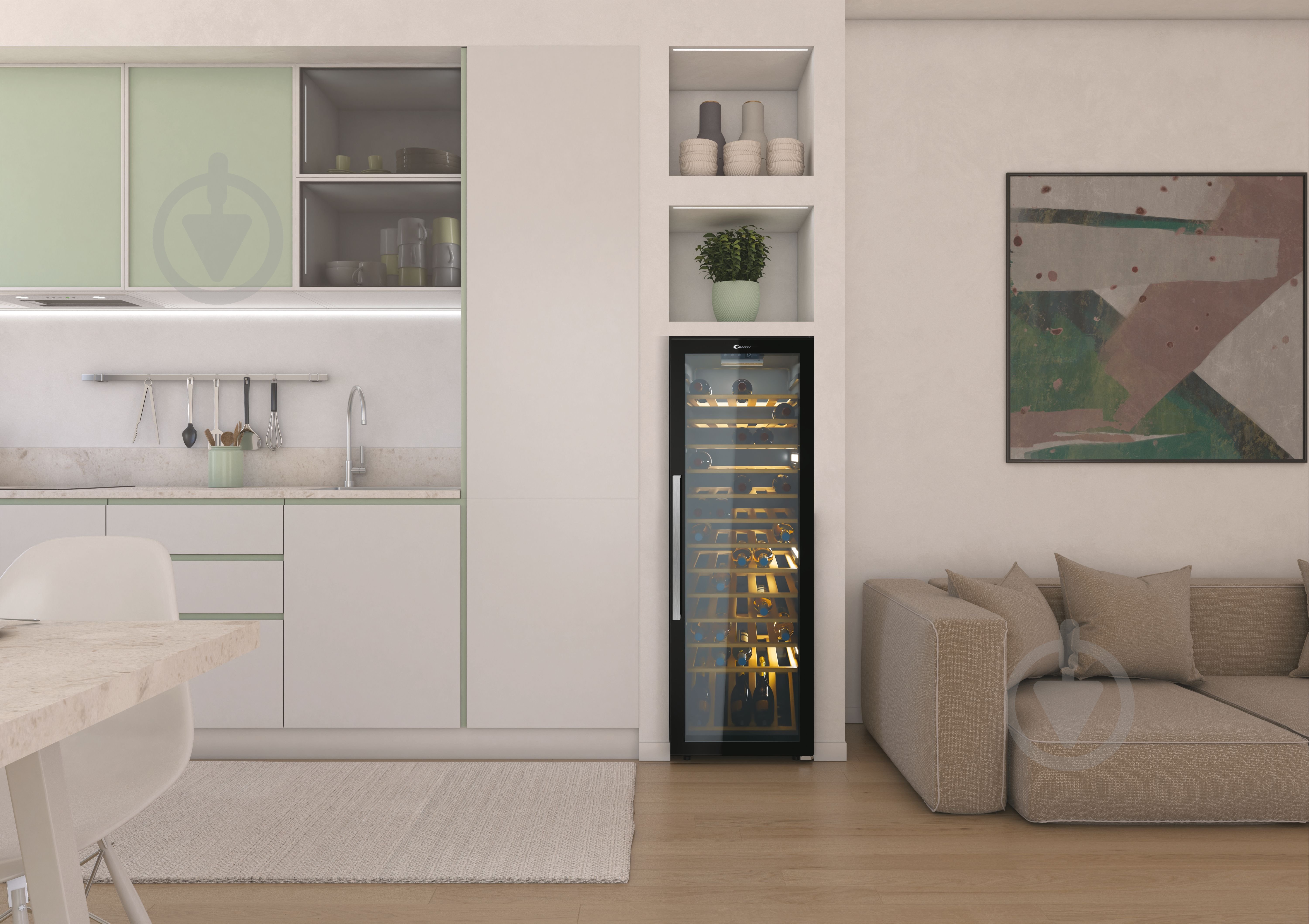 ВИТРИНА! Винный шкаф Candy CWC 200 EELW/NF - фото 6