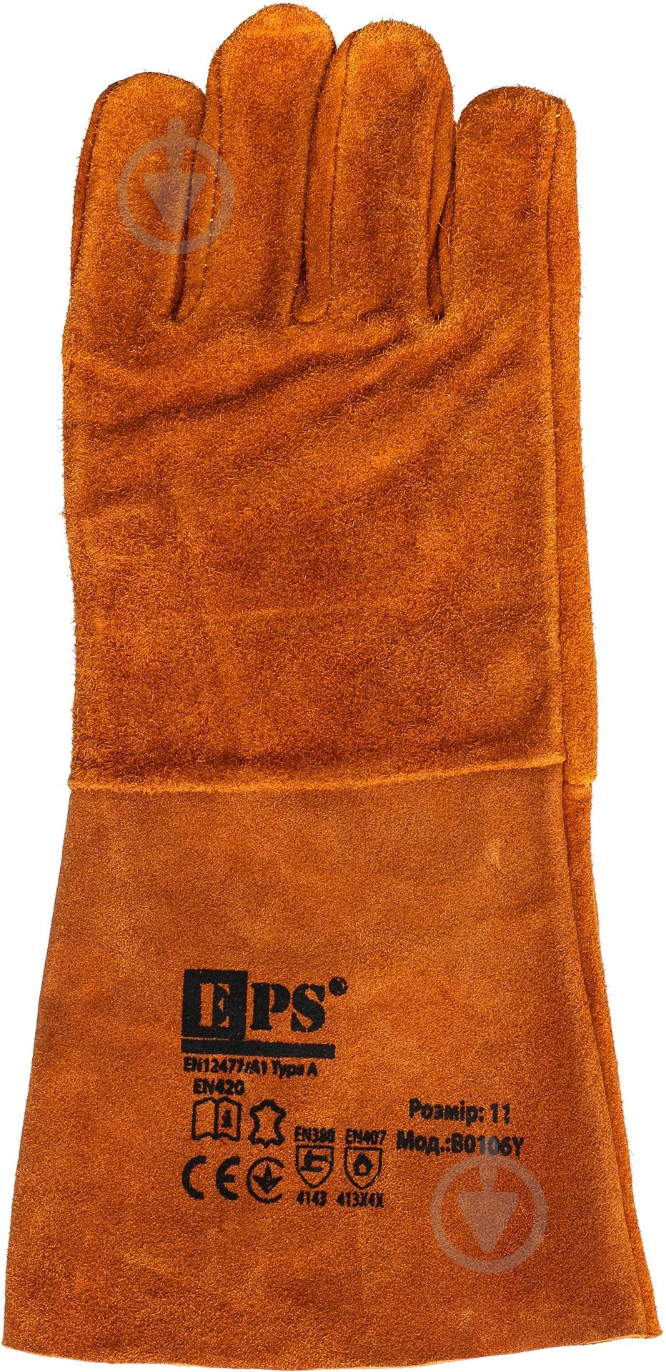 Краги Compass EPS зварювальника з покриттям шкіра 2XL (11) B0106Y - фото 3 Краги Compass EPS зварювальника з покриттям шкіра 2XL (11) B0106Y - фото 3