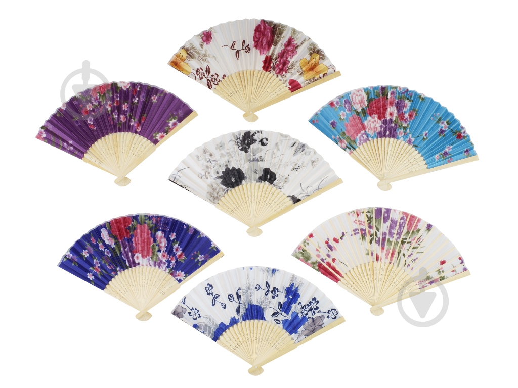 Веер ручной в ассортименте - фото 1