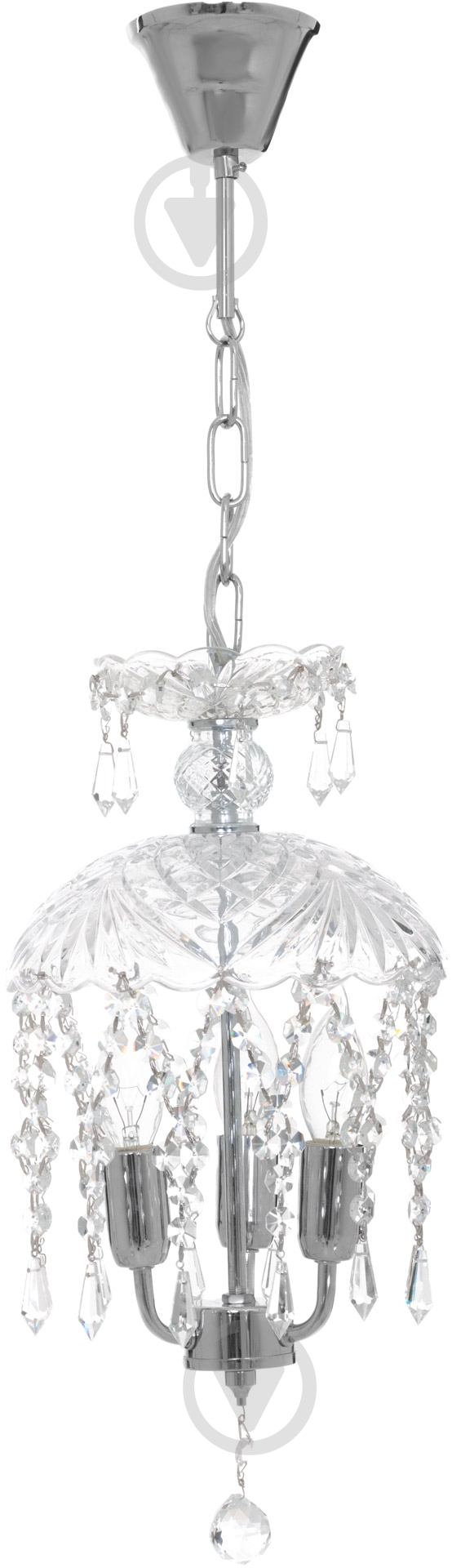 Люстра подвесная Crystal Life 3x40 Вт E14 хром SP804/03-D25CC - фото 2