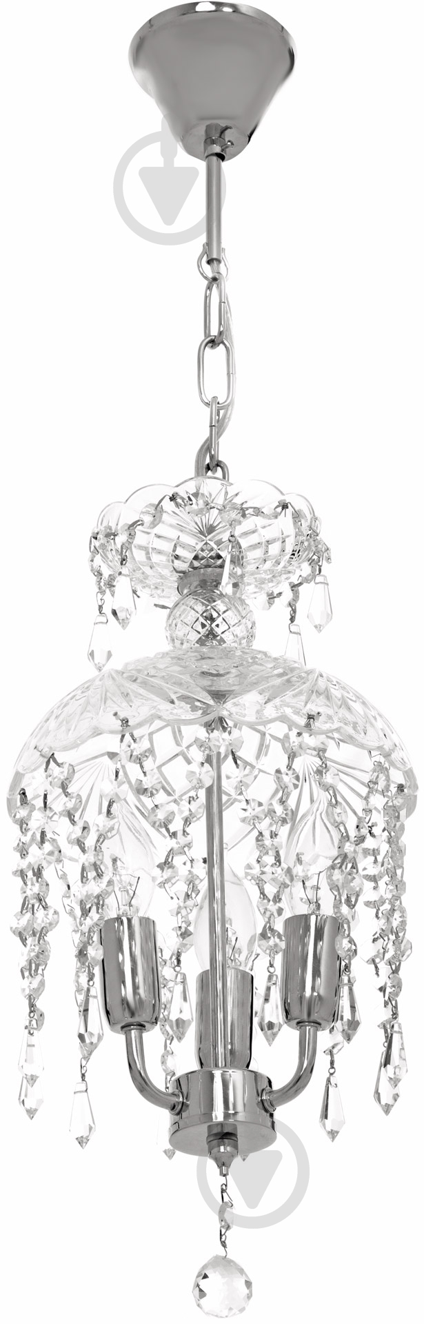 Люстра подвесная Crystal Life 3x40 Вт E14 хром SP804/03-D25CC - фото 1
