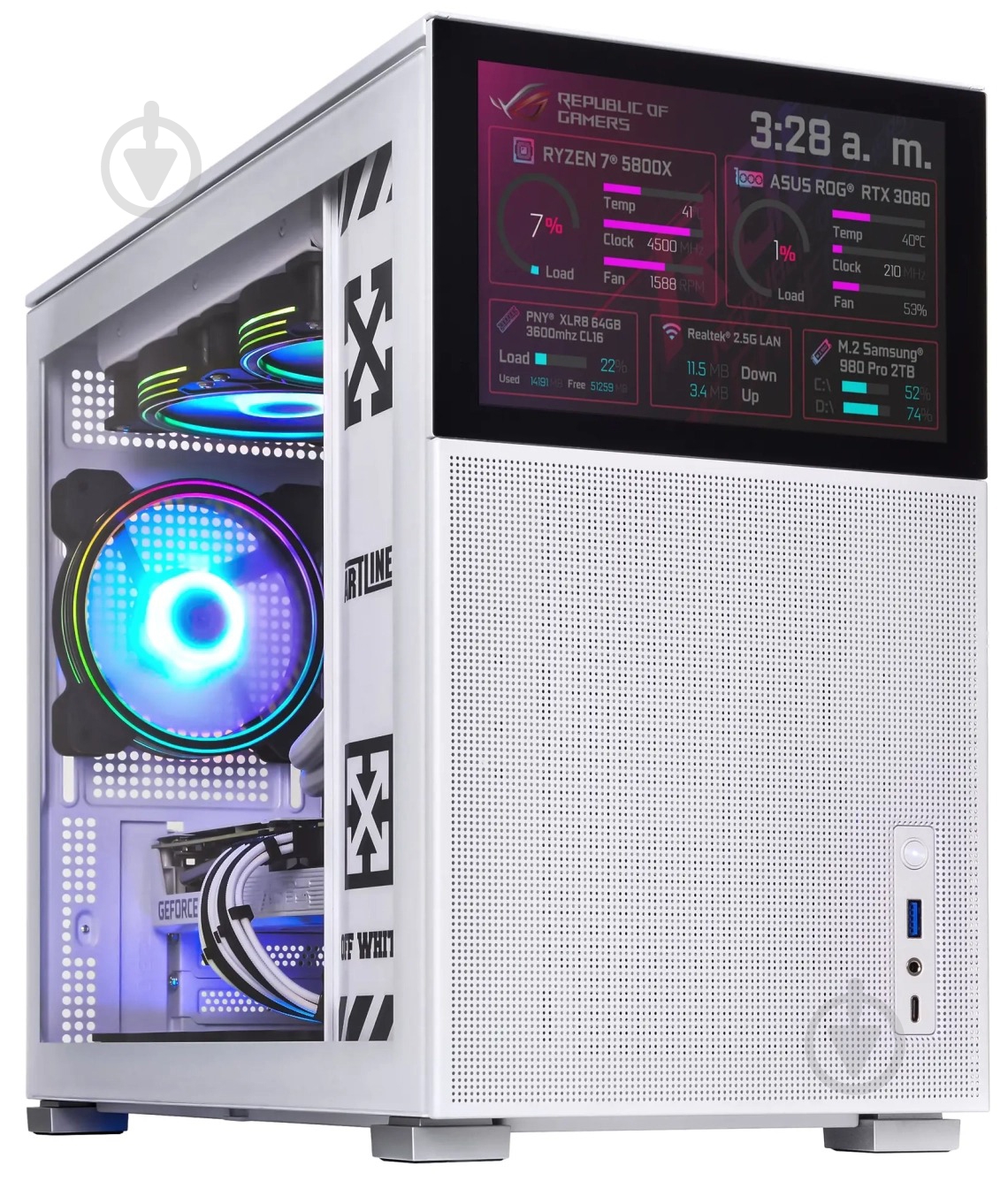 Компьютер Artline Gaming D31WHITE (D31Whitev14) white - фото 5 Компьютер Artline Gaming D31WHITE (D31Whitev14) white - фото 5