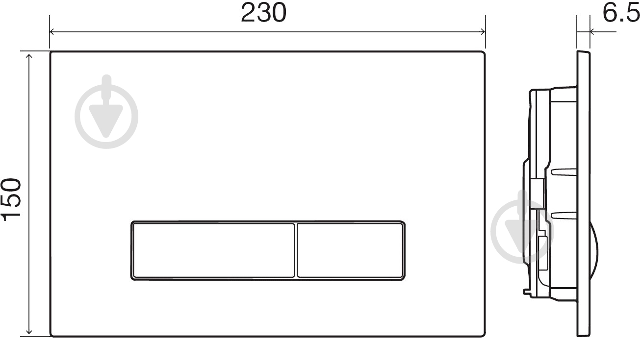 Панель смыва Imprese Pan i9040WOLIpure - фото 2 Панель смыва Imprese Pan i9040WOLIpure - фото 2