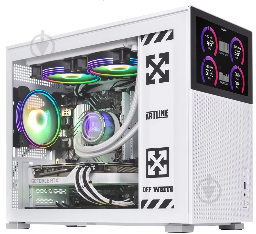 Компьютер Artline Gaming D31WHITE (D31Whitev16) white - фото 6 Компьютер Artline Gaming D31WHITE (D31Whitev16) white - фото 6