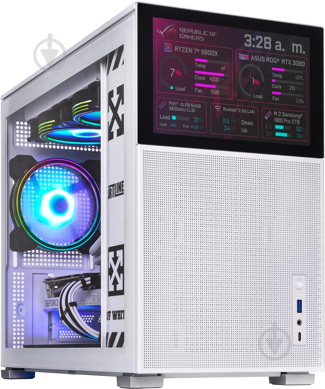 Компьютер Artline Gaming D31WHITE (D31Whitev17) white - фото 2