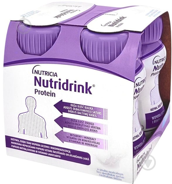 Энтеральное питание Nutricia с нейтральным вкусом и высоким содержанием белка и энергии 4 шт х 125 мл (8716900576225) - фото 1