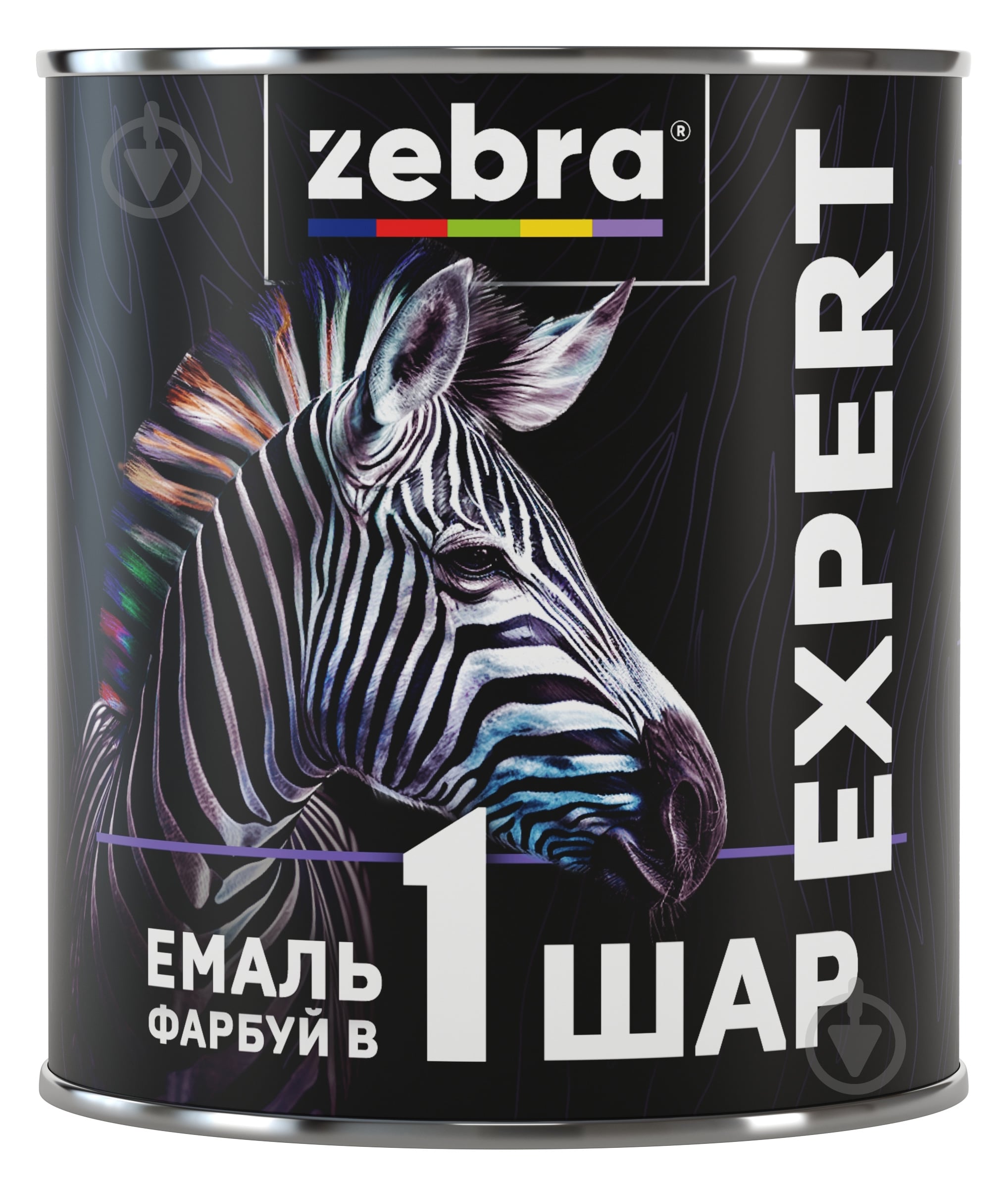 ᐉ Емаль ZEBRA EXPERT 1 шар світло-зелений високий глянець 0,7 л