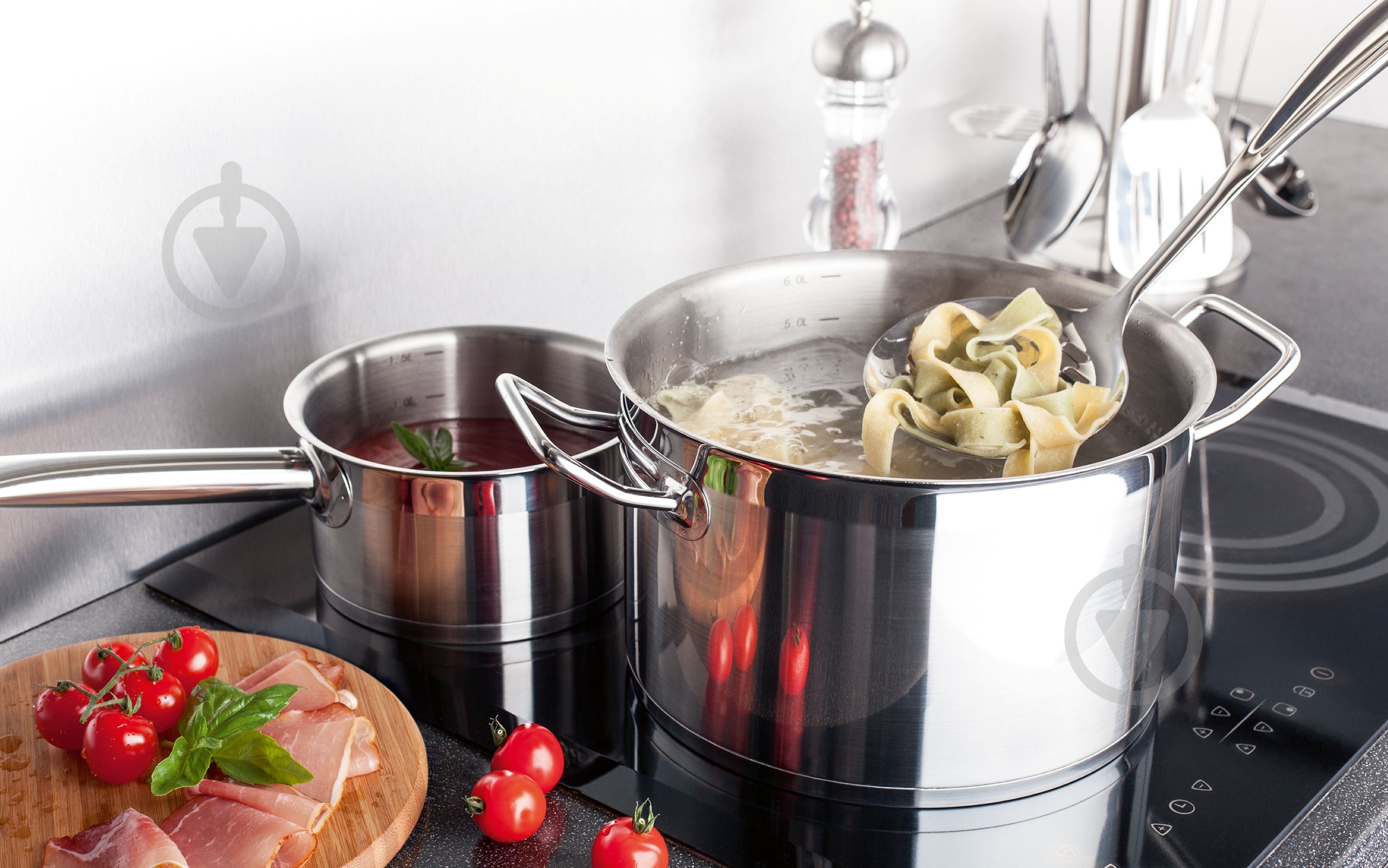 Набор кастрюль Vinzer Universum Compact 9 предметов 89040 - фото 8