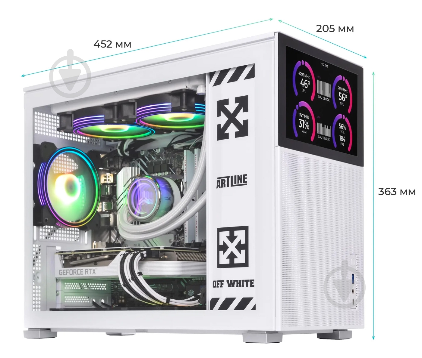 Комп'ютер Artline Gaming D31WHITE Windows 11 Home (D31Whitev01Win) white - фото 11