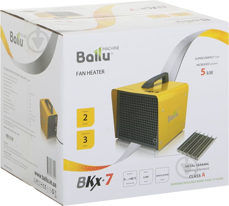 Тепловая пушка Ballu BKX-7 5 кВт 220 В - фото 3 Тепловая пушка Ballu BKX-7 5 кВт 220 В - фото 3