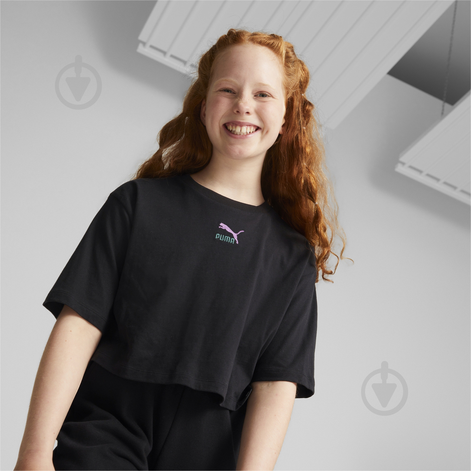 Футболка Puma CLASSICS GRL TEE G 67032101 р.152 черный - фото 3