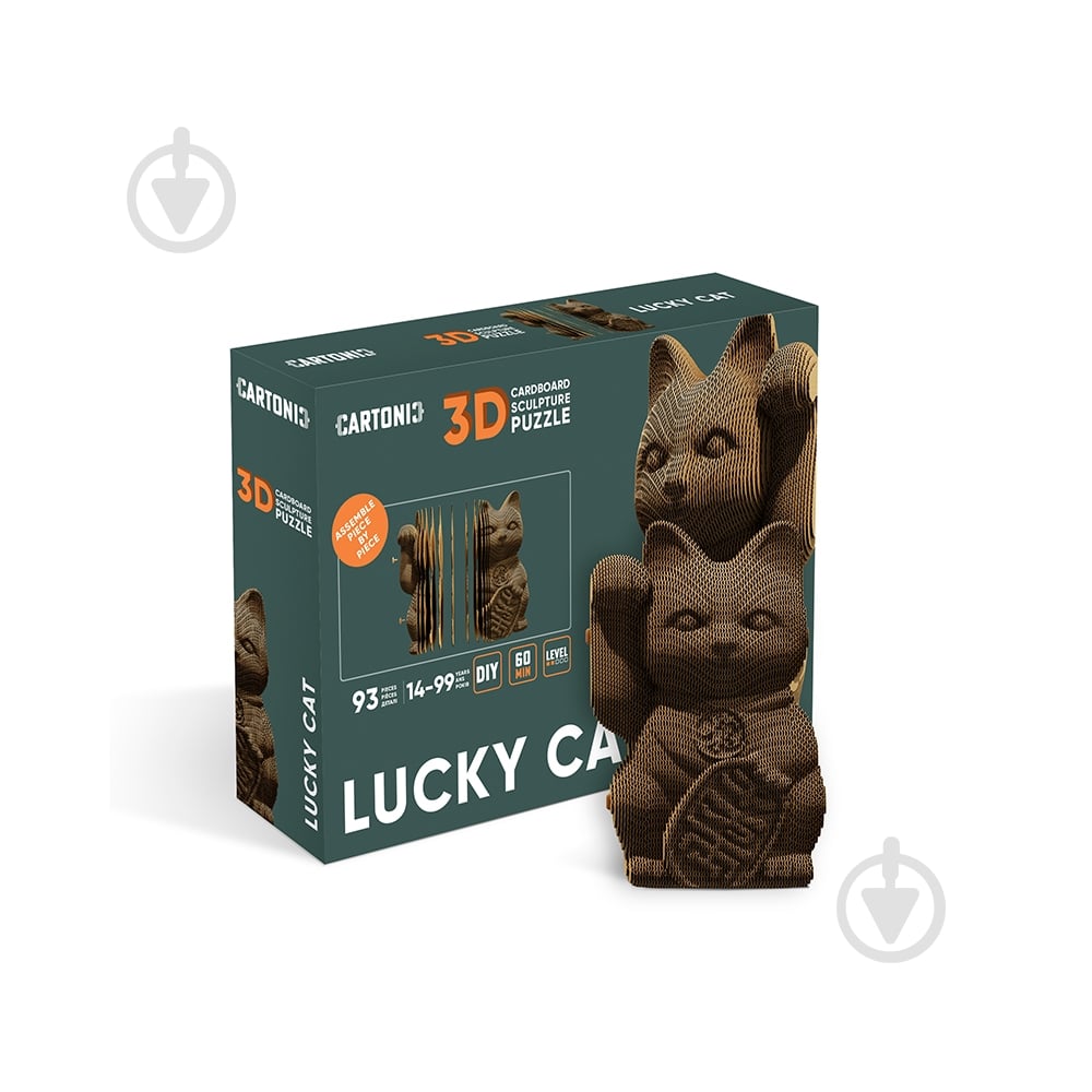 3D-пазл Cartonic Lucky cat CARTLUCK - фото 3