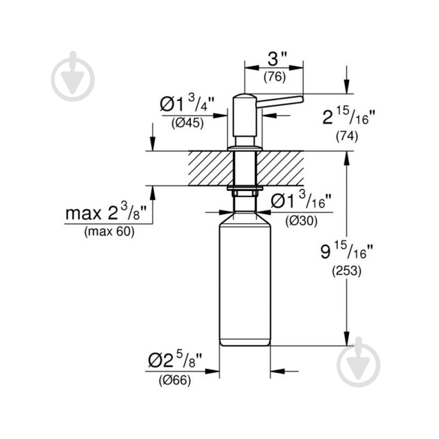 Дозатор для жидкого мыла Grohe Contemporary 40536000A - фото 2