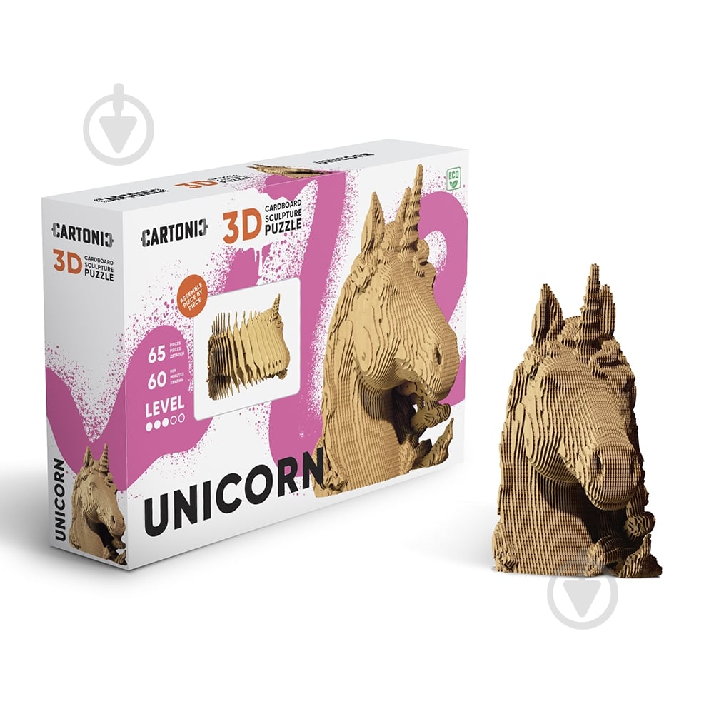 3D-конструктор Cartonic UNICORN CARTUNI - фото 1