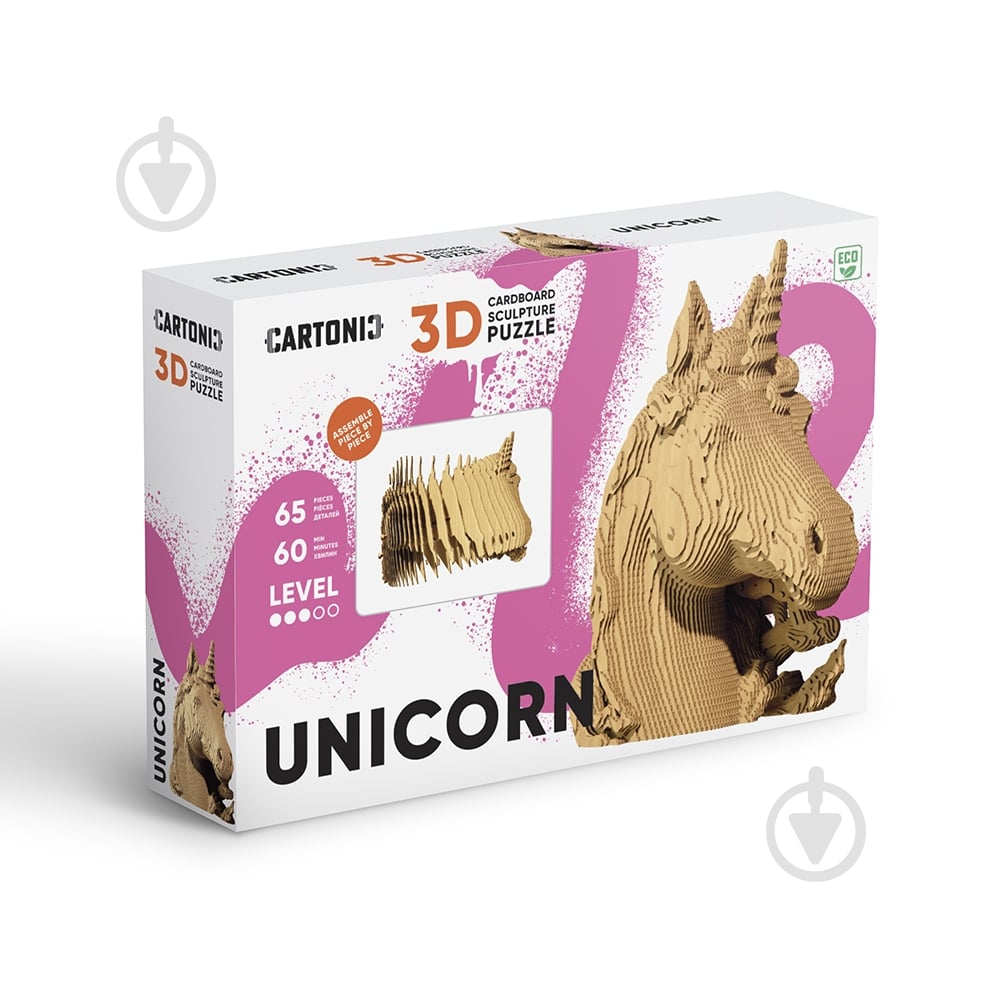 3D-конструктор Cartonic UNICORN CARTUNI - фото 2