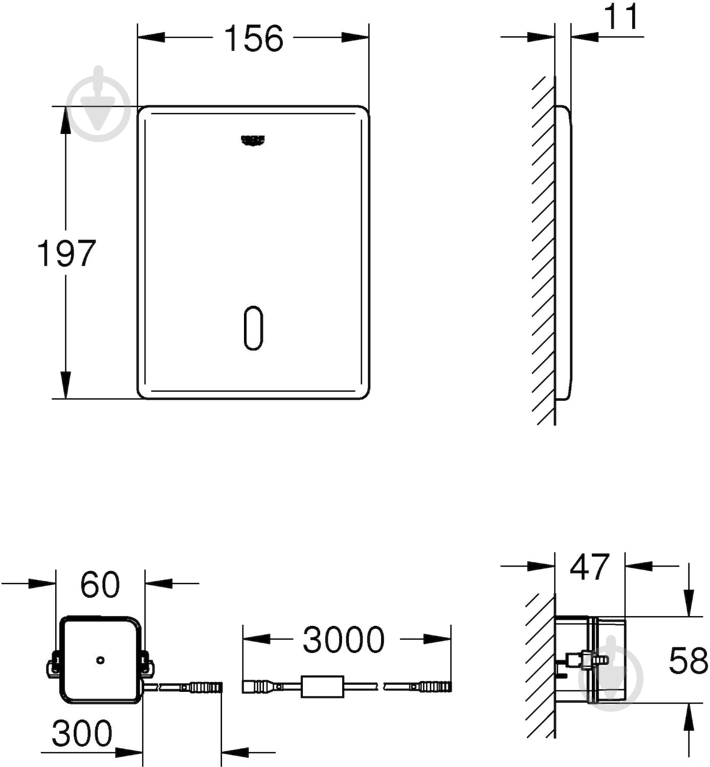 Панель смыва Grohe Tectron Skate (38393SD1) - фото 3