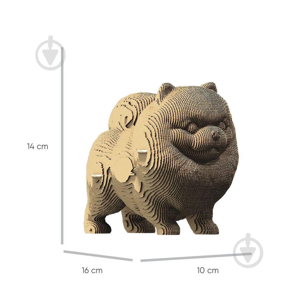 3D-конструктор Cartonic Pomeranian spitz CARTSPITS - фото 6