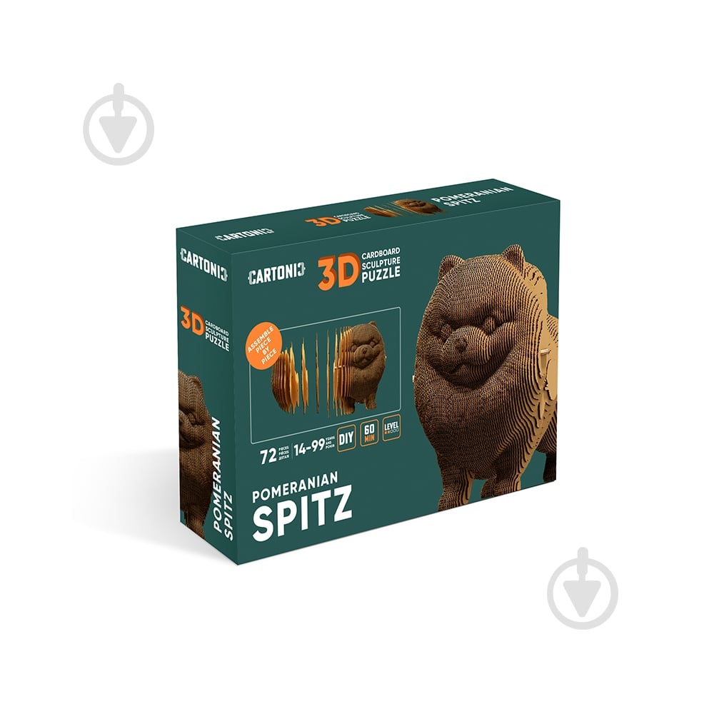3D-конструктор Cartonic Pomeranian spitz CARTSPITS - фото 4
