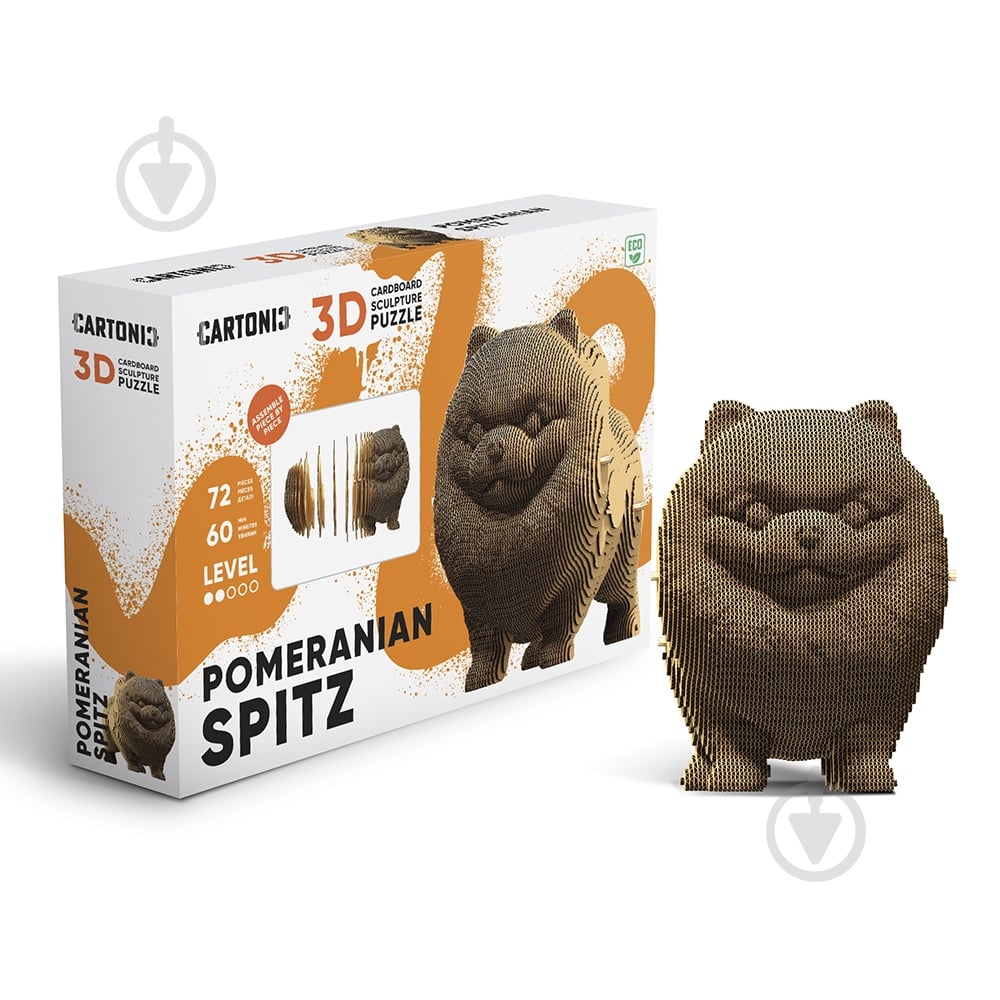 3D-конструктор Cartonic Pomeranian spitz CARTSPITS - фото 1