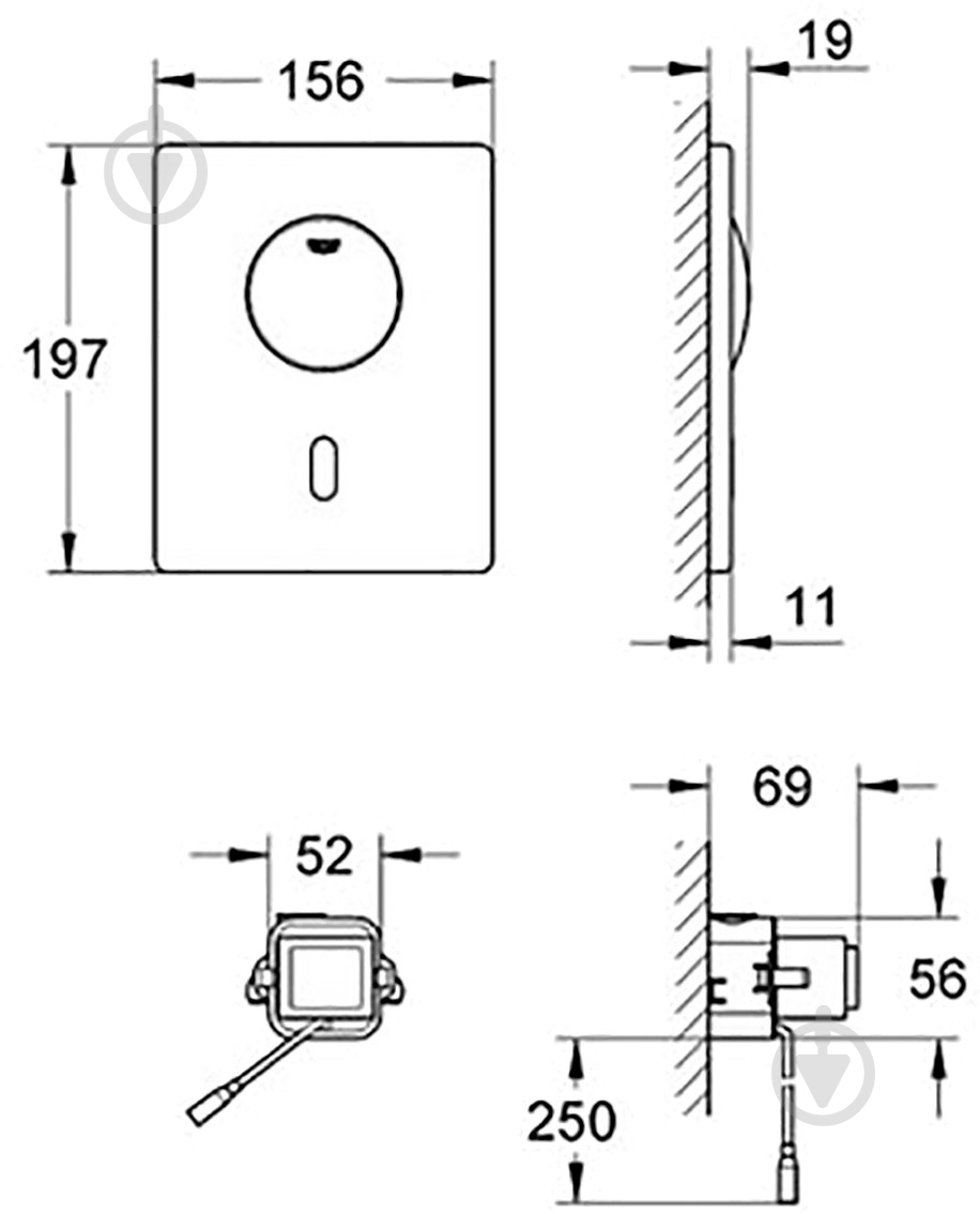 Панель смыва Grohe Tectron Skate (37419SD0) - фото 2