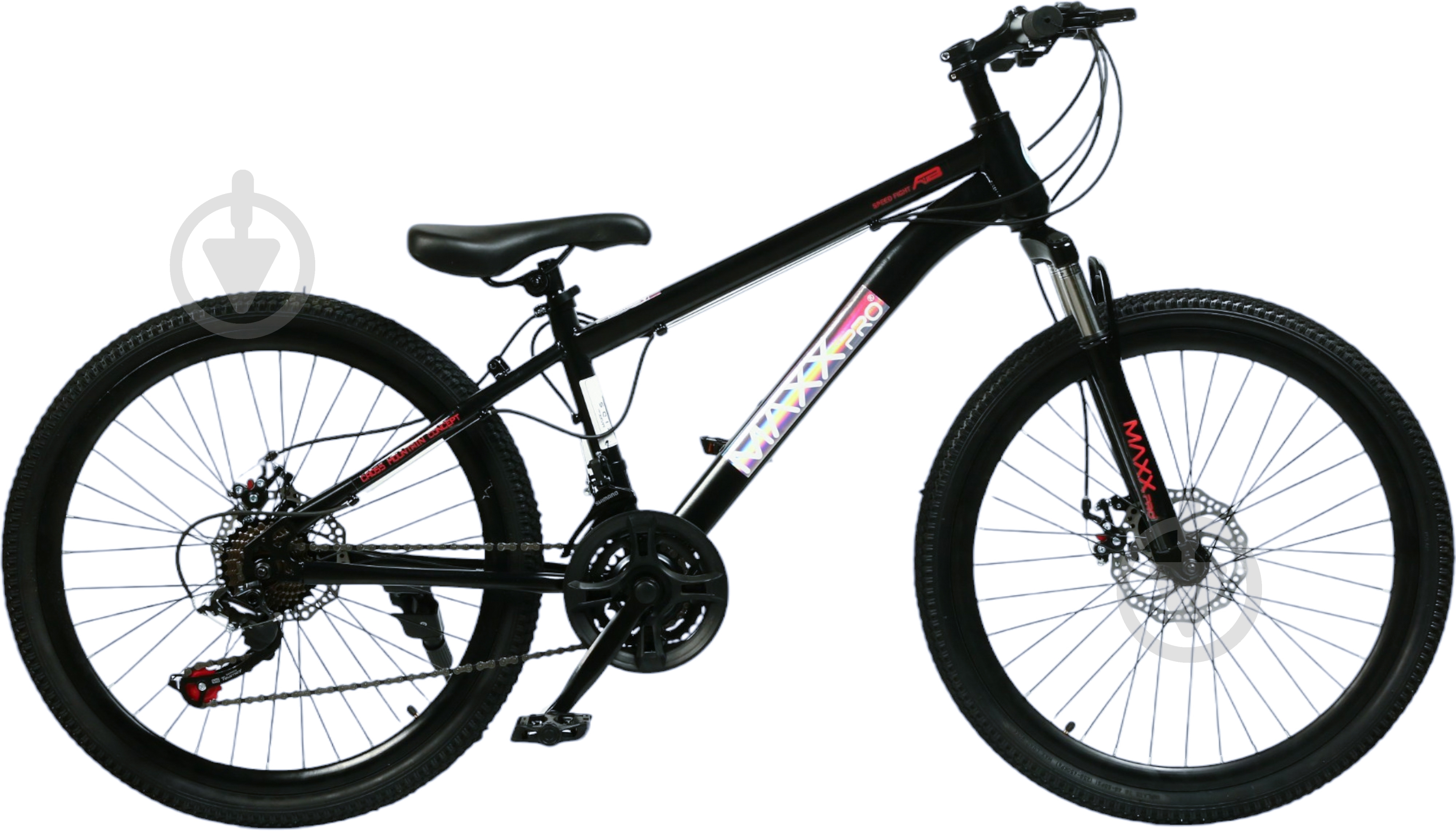 Велосипед дитячий MaxxPro kids 24" чорний PRO32-24 - фото 1