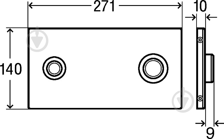 Панель смыва Viega Visign for Public 2 (672065) - фото 3