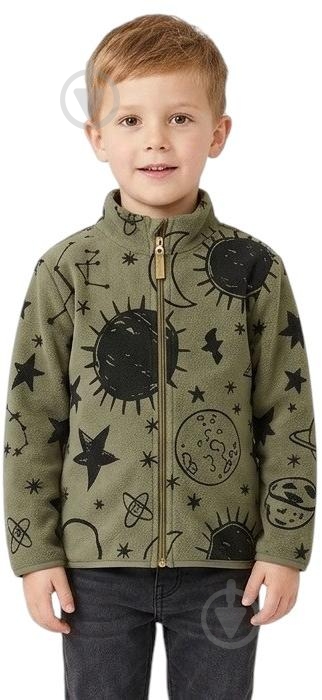 Кофта для хлопчика HW Космос р.98 зелений - фото 1