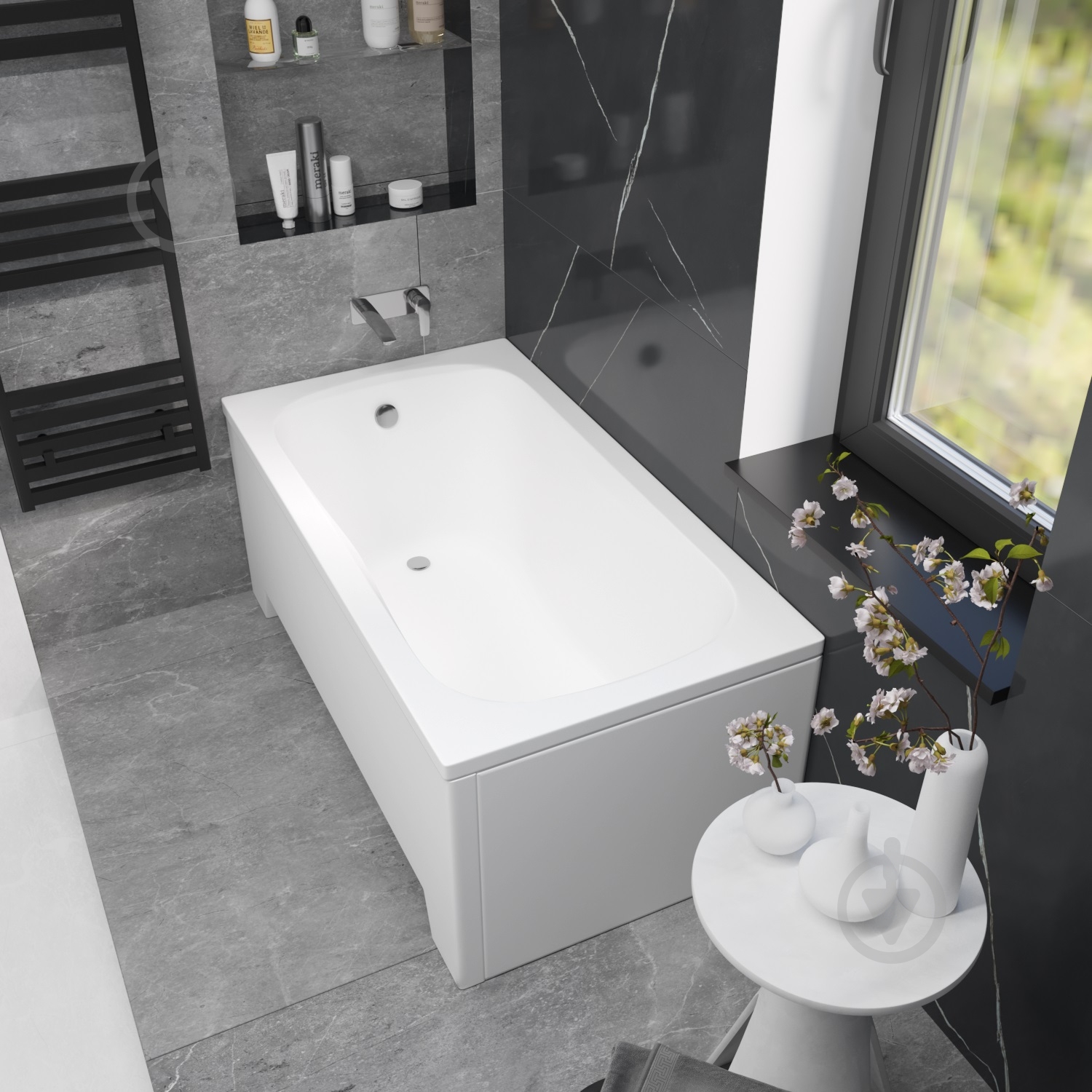 Ванна акриловая Helmken Edelva 87235KV493 129,5х70 см комплект 3 в 1 - фото 8 Ванна акриловая Helmken Edelva 87235KV493 129,5х70 см комплект 3 в 1 - фото 8