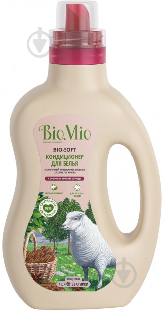 Кондиционер для белья BioMio Bio-Soft Корица 1 л - фото 1