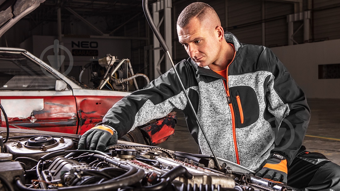 Куртка флисовая NEO tools р. S 81-555 черный с серым - фото 3