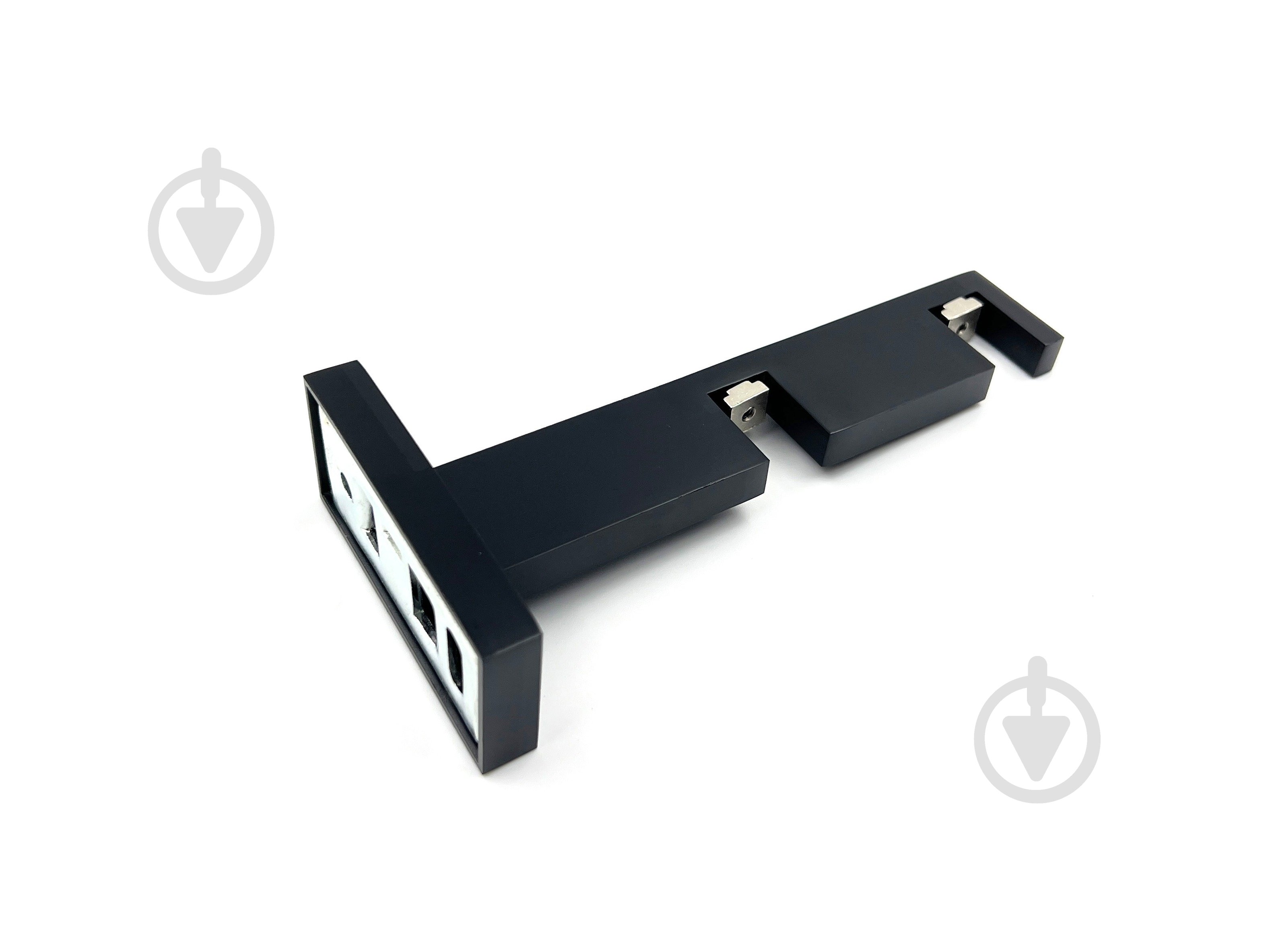 Держатель для карниза Quadrum Square line двойной 14 см черный матовый 1 шт. - фото 1 Держатель для карниза Quadrum Square line двойной 14 см черный матовый 1 шт. - фото 1